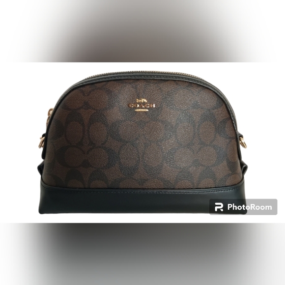 COACH AUTHENTIC SIGNATURE MONOGRAM DOME CROSSBODY W/MATCHING WRISTLET NWT - Picture 3 of 16